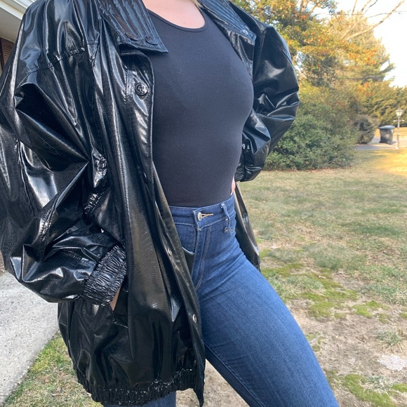 Vintage Croc Embossed Rain Jacket - Picture 2 of 8